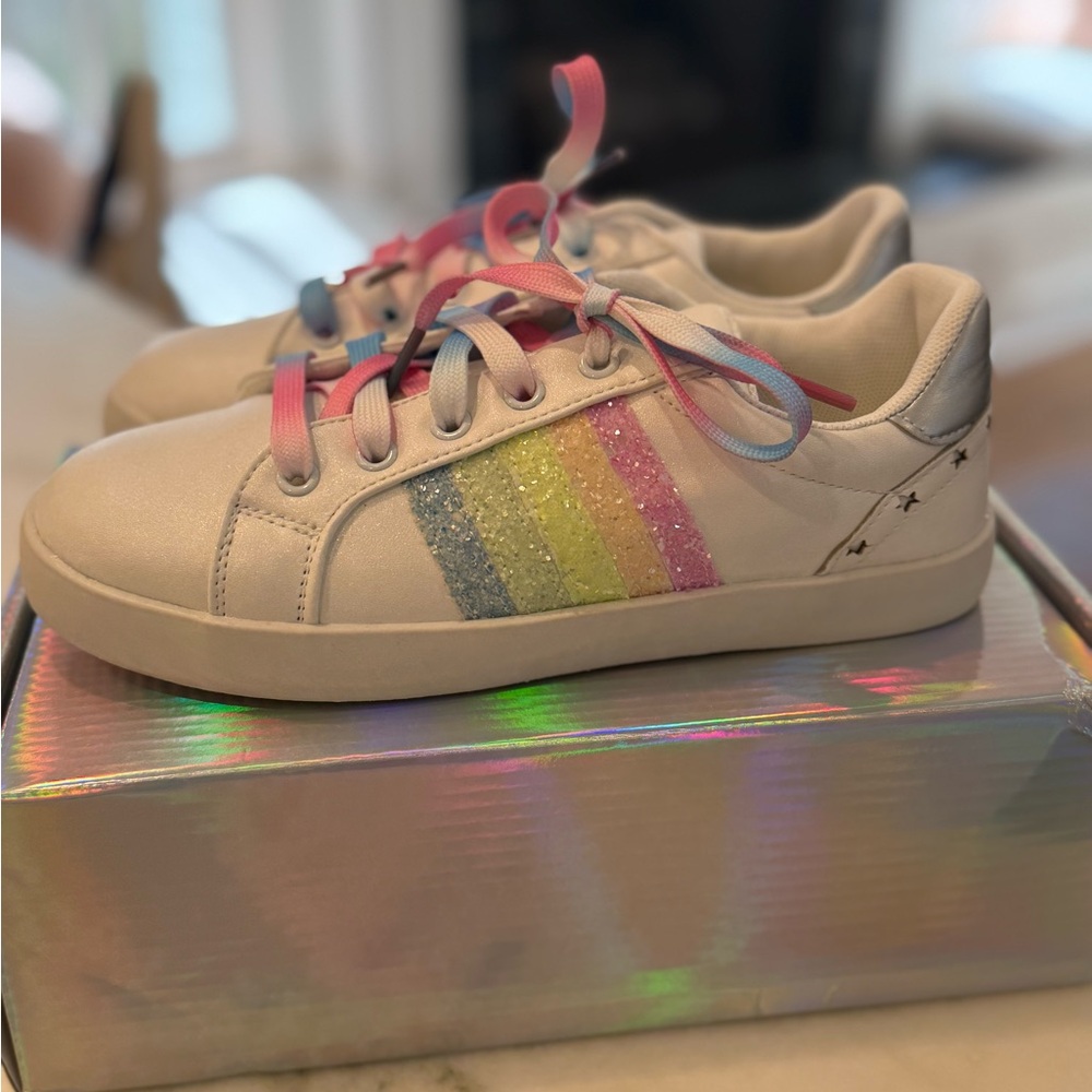 Lola & the Boys Glitter Rainbow Sneakers